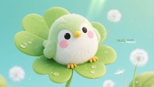 可爱胖墩小鸟