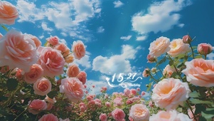 香槟玫瑰花海