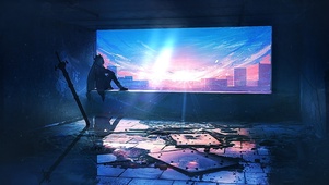 废墟与少女