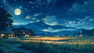 唯美星星夜空