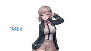 甜美短发美女