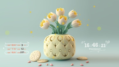 护眼唯美小黄花