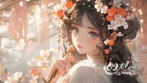 4K 花下少女