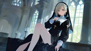 维尔汀-修女制服美女