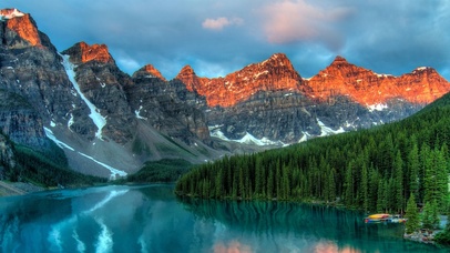 4K带鱼屏专用青山绿水