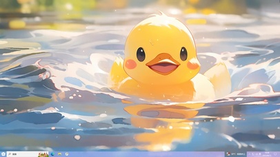 清凉游泳鸭