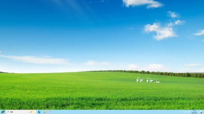 蓝天白云主题桌面