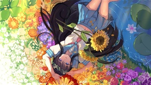 湖边少女.