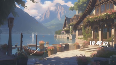 护眼房屋花草树木