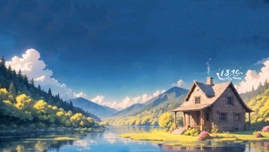 溪边小屋