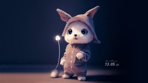 可爱的小兔几