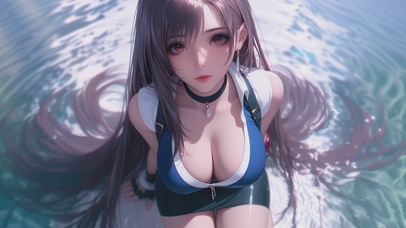 海边可爱阳光少女