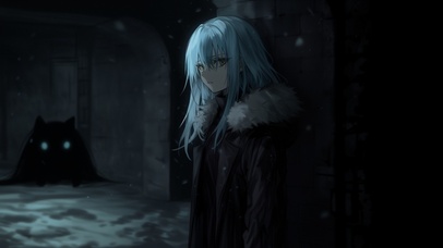 雪墨壁纸丨利姆露丨夜蓝幽狱丨