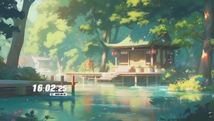 护眼房屋花草树木