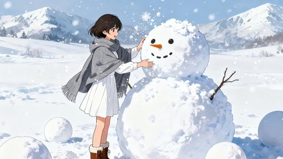 堆雪人的女孩