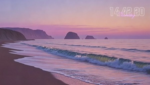 海边黄昏晚霞