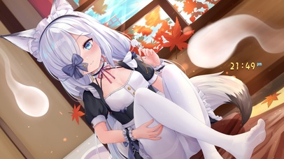 4K白丝可爱女仆