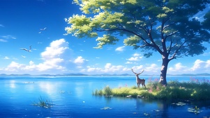 水云天鹿