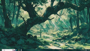 宫崎骏AI森林插画-桌面主题
