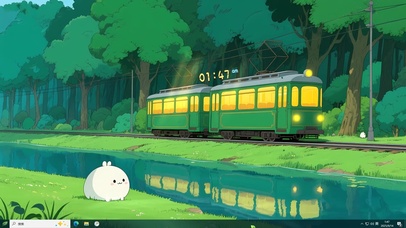 松柏森林复古列车