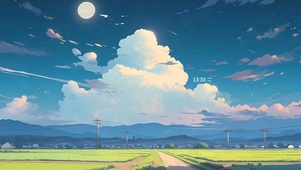 治愈星空夜景