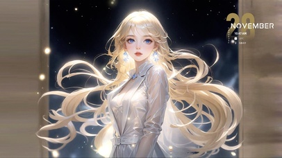 气质西装金发美女