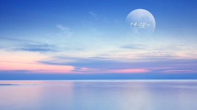 4K唯美简约海上生明月