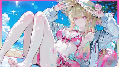 星野露比-海边泳装少女