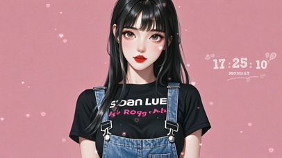 超清4K黑长直甜美女孩