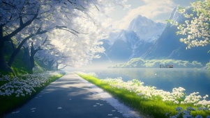 4K桃花潭水