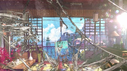 4k打破次元壁进入海景画