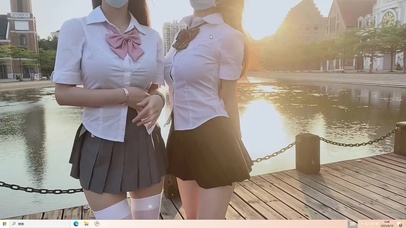 性感JK美女 黑白丝大长腿合集