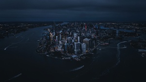 4K 雨夜城市 (暗色)