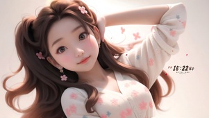 可爱小女孩