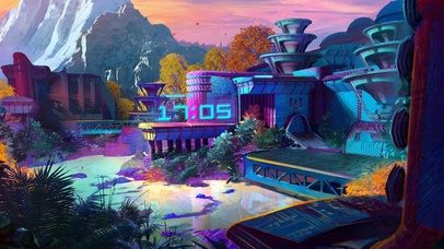 颜色奇怪的神秘基地