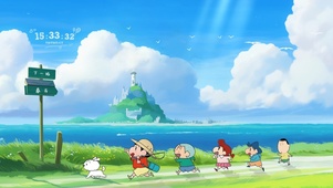 蜡笔小新海边の风