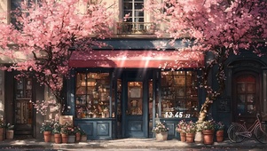 樱花街角小店