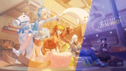 芙宁娜&胡桃-随时间变化主题