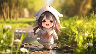 奶萌猫猫小姑娘