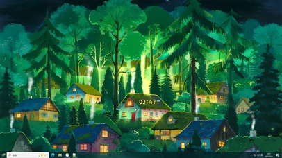 奇幻色彩的森林小镇