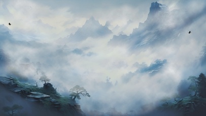 千山起雾