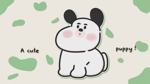 A cute puppy