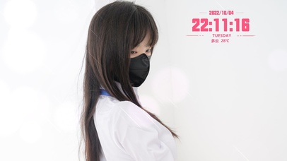 清纯白衬衫制服美女