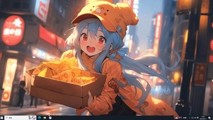 打工外卖女