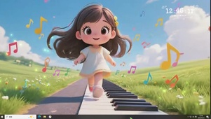 跟着我 随着音符一起跳动吧