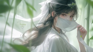 古风蒙面美女