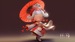 可爱 樱花少女