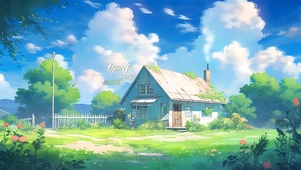 清新 篱笆小屋	