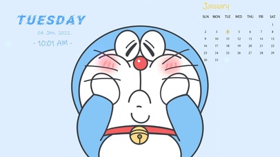 哆啦A梦系列蓝色背景2