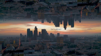 4K唯美治愈镜像城市夜景无缝